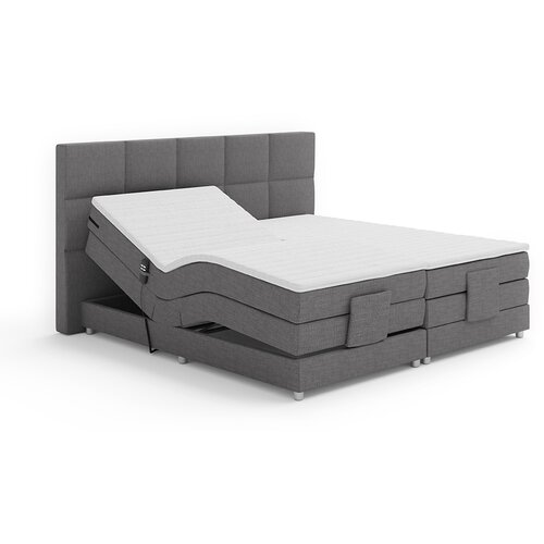 Kondela električno nastavljiva postelja, boxspring, siva, 180 x 200, murko new Slike