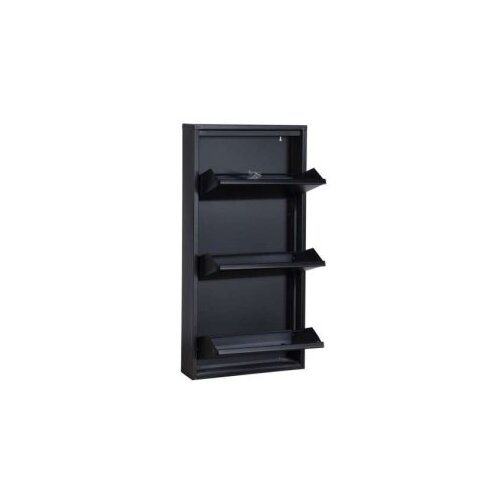 Hanah home Ormarić za cipele Torino 3, 50x104x15 cm, Crni Slike