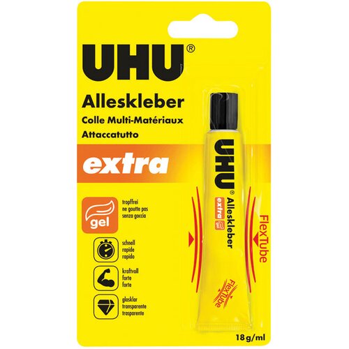  Ljepilo univerzalno tuba 18g flex plus clean gel uhu.38285 blister Slike
