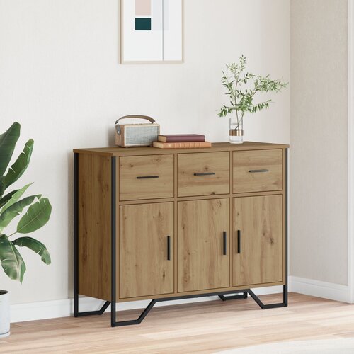 vidaXL Kredenac Artisan Oak 97x32,5x74,5 cm Konstruirano drvo Cijene