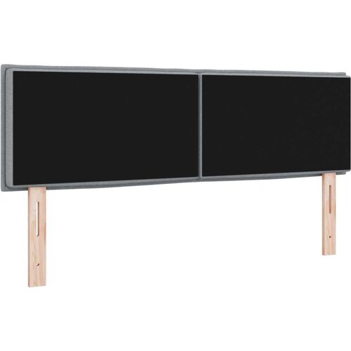 VidaXL naslon za glavu svjetlosiva tkanina 144 x 7 x 78 cm zidni naslon Slike