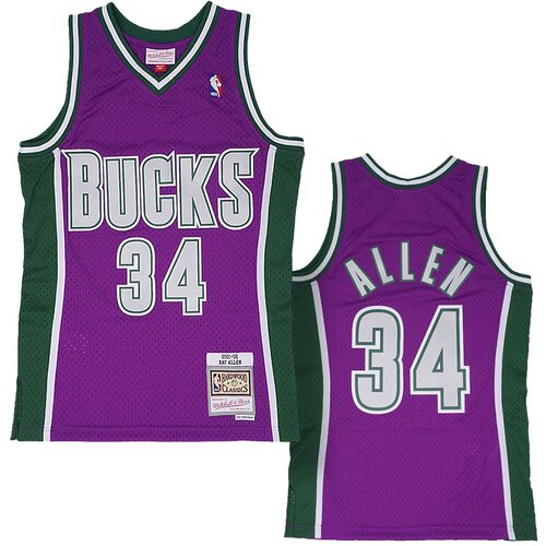 Mitchell And Ness Ray Allen 34 Milwaukee Bucks 2001-02 Mitchell &amp;amp; Ness Swingman dres Slike