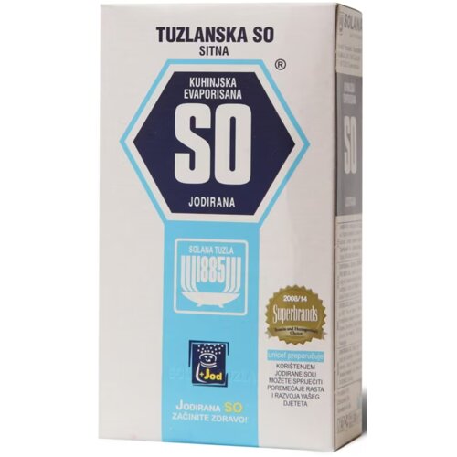 Solana Tuzla Kuhinjska so TUZLANSKA sitna jodirana 500g Cene