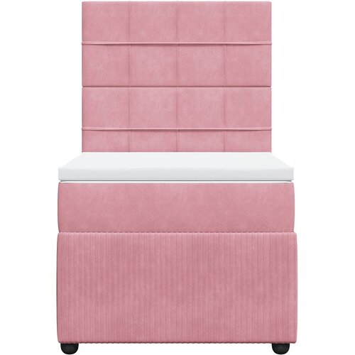 Box spring krevet s madracem ružičasti 90x200 cm bar&amp;scaron;unasti Slike