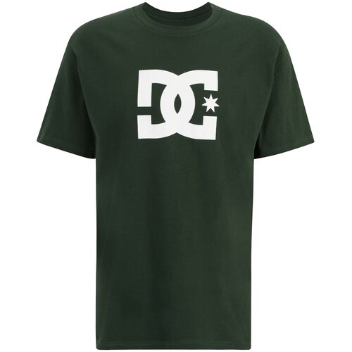 Dc Shoes Funkcionalna majica &amp;#039;STAR&amp;#039; temno zelena / bela Slike
