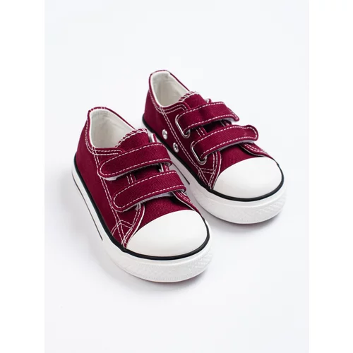 VICO Children's Velcro sneakers with burgundy