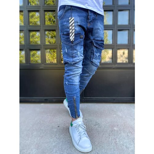 DStreet Men's cargo jeans UX3295 Slike