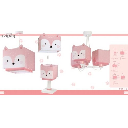 Dalber 64587 - Dečiji luster LITTLE FOX 3xE27/60W/230V Slike