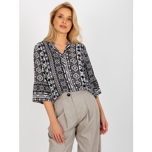 Fashion Hunters Women&amp;#039;s Boho Blouse with 3/4 Sleeves Sublevel - Multicolor Slike