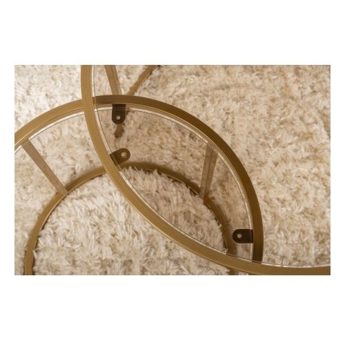 Hanah home Klub sto-set Aurum, 60x60x43cm, 2 komada, Zlatne boje Slike