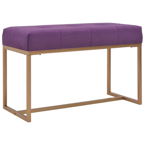 VidaXL Klupa 80 cm ljubičasta bar&amp;scaron;unasta Slike