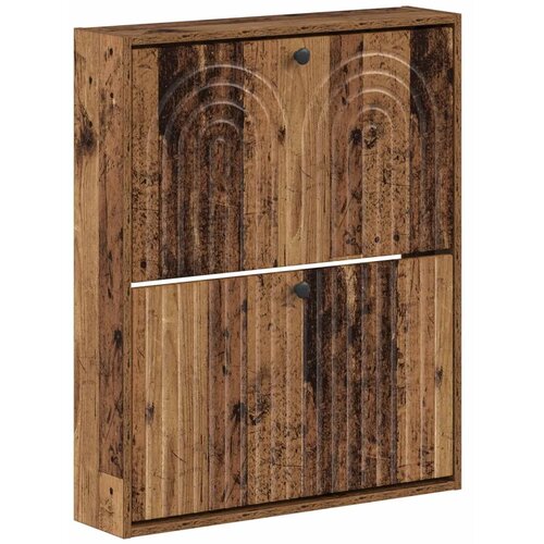  Ormar za cipele na zidu ALKMAAR 71 x 17 x 86 cm Staro drvo - Staro drvo Slike