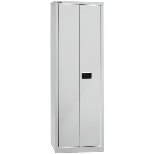 BISLEY UNIVERZALNA omara s krilnimi vrati, VxŠxG 1950 x 600 x 400 mm, 4 police, 5 nivojev, svetlo siva Cene