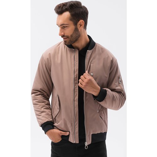 Ombre Puhovke Mo&amp;scaron;ka prehodna jakna (C516BEIGE) pisana Slike