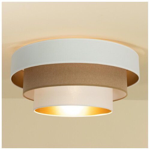  Stropno svetlo WENTA 1xE27/60W/230V, prečnik 50 cm, belo/smeđe Cene