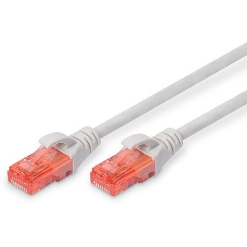 Digitus DK-1617-100 RJ45 omrežni kabel\, Patch kabel CAT 6 U/UTP 10.00 m siva brez halogena 1 kos, (20421682) Cene
