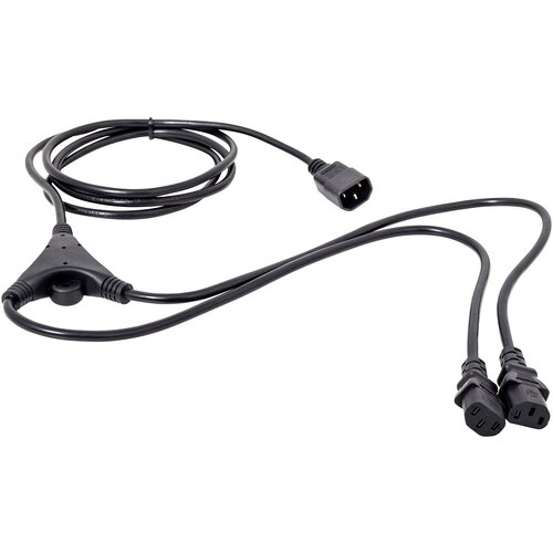 Hawa IEC Y-kabel [ IEC-vtič C14 - IEC-vtičnica C13] črne barve 5 m 1008273, (20421955) Cene
