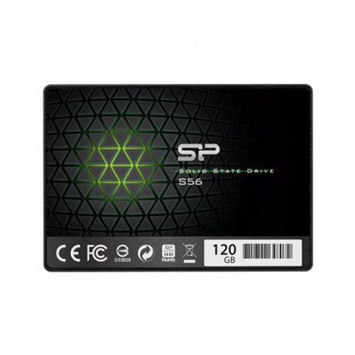 Silicon Power 120GB SSD S56 SATA3 7mm 2.5 Black 560/530 MB/S Slike