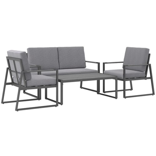 Modern Living lounge garnitura rafael, siva, 4-Delno Slike