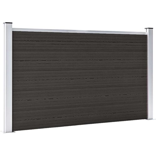 PANEL za ogradu WPC 180 x 105 cm crni Cijene