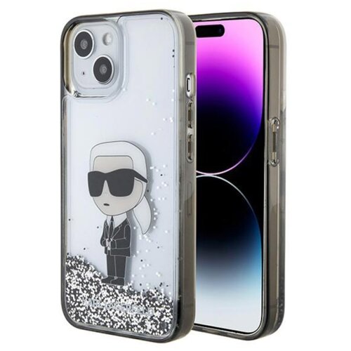 Karl Lagerfeld zaščitni ovitek Liquid Glitter Ikonik, Iphone 15, (20844945) Cene