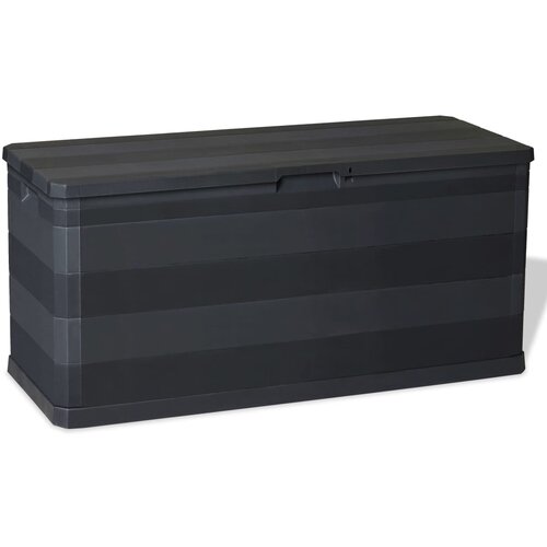 vidaXL Vrtna skrinja za shranjevanje 117x45x56 cm črna, (20579959) Cene