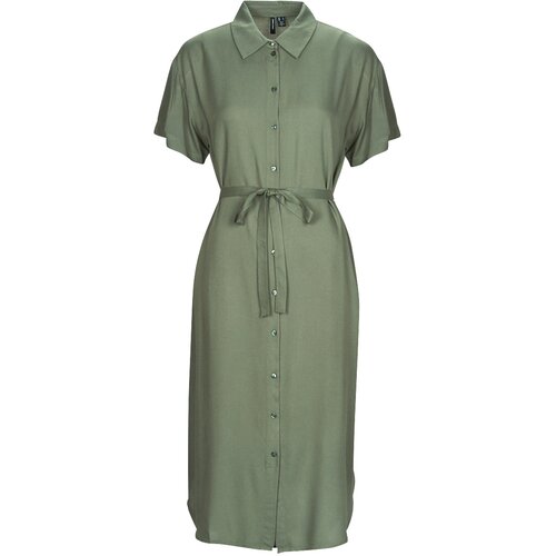 Vero Moda VMBUMPY SS CALF SHIRT DRESS NOOS Kaki Cijene