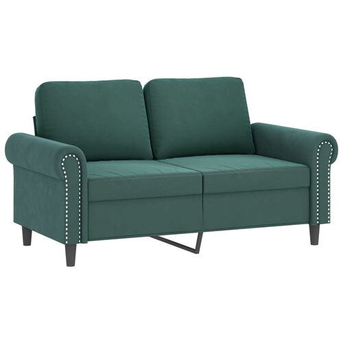  4-dijelni set sofa s jastucima tamnozeleni bar&amp;scaron;unasti Slike