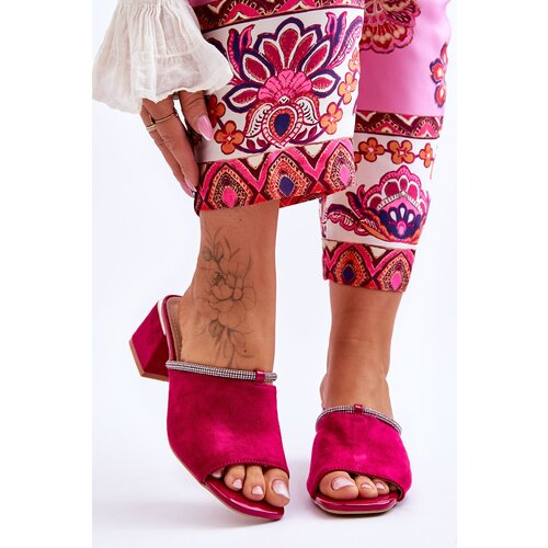 S. BARSKI Suede High Heel Slippers S.Barski Cene