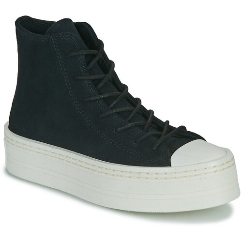 Converse Visoke superge CHUCK TAYLOR ALL STAR MODERN LIFT PLATFORM MONO SUEDE Črna Slike