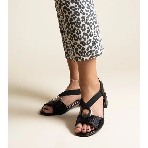 D/CEO Black sandals on a block heel Millo Cene
