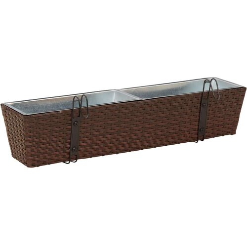  Ograda Metal - Smeđa 80 cm Slike