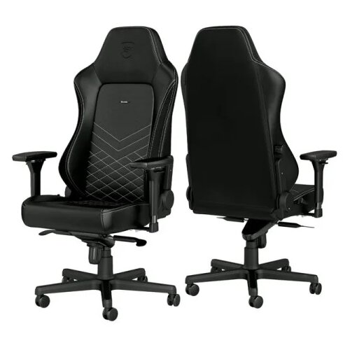 NOBLECHAIRS HERO Gaming stolica crno-platinum bela Slike