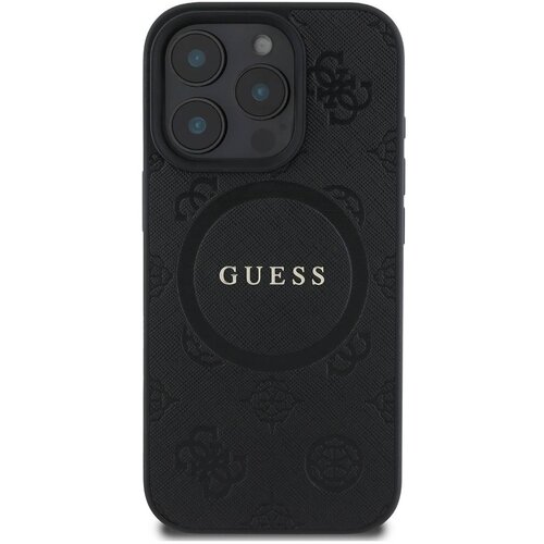 Guess Hrbtni ovitek za iPhone 16 Pro Max Odporen MagSafe, ?rna, (21749360) Slike