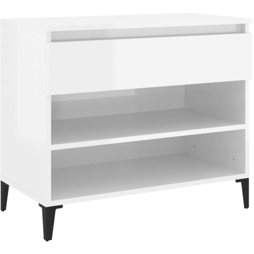 Maison Chic Omarice za obutev - Kopa za čevlje visok sijaj bela 70x36x60 cm inženirski les, (21777969) Cene