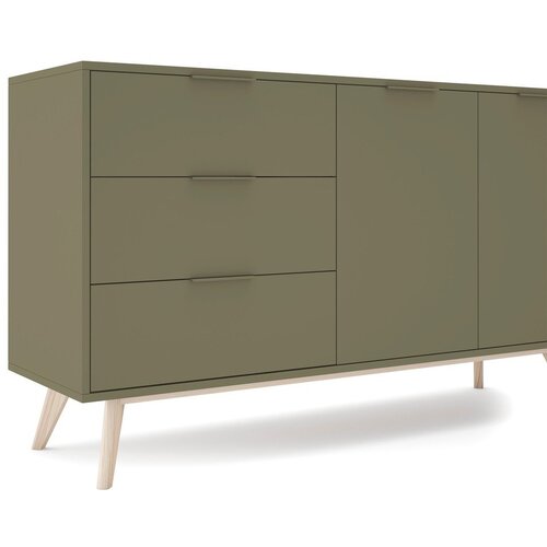 Marckeric Zelena komoda u mat dekoru 140x81x40 cm Campus &amp;ndash; Slike
