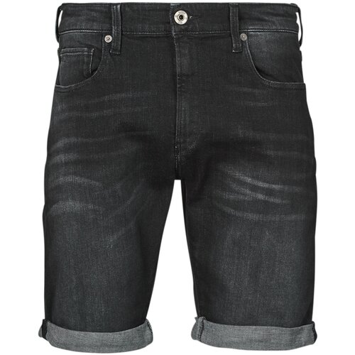 G-star Raw jeans muški teksas šorc 3301 slim, crni Cene