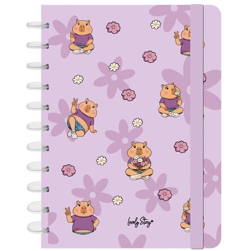 LOVELY STORY Bilježnica A4 Capibara Flower - sustav diskova, 100 listova Cijene