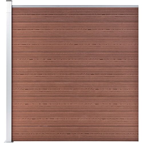 vidaXL vrtna ograda WPC 175 x 186 cm smeđa Cijene