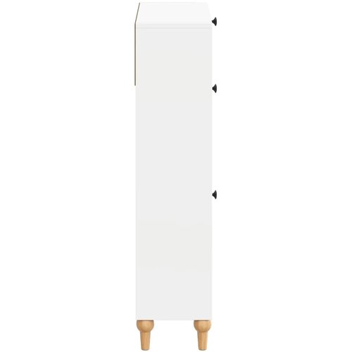  Ormar za cipele ALKMAAR 78 x 24 x 103 cm Konstruirano drvo - Bijela Slike