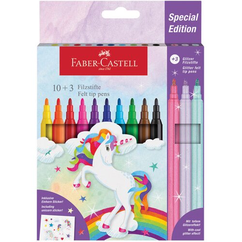  ŠKOLSKI 10 PLUS 3BOJE UNICORN FABER CASTELL 554213 BLISTER Cene