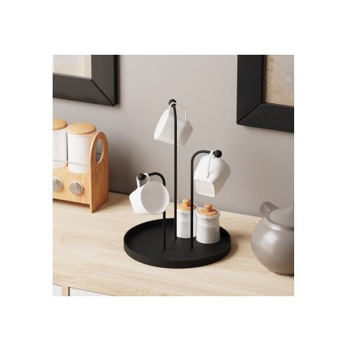 WALLXPERT dekorativni metalni pribor leros black Slike