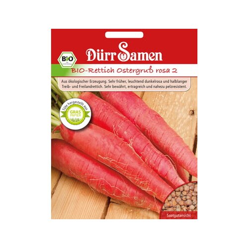 Dürr Samen BIO redkev Ostergruß Cene