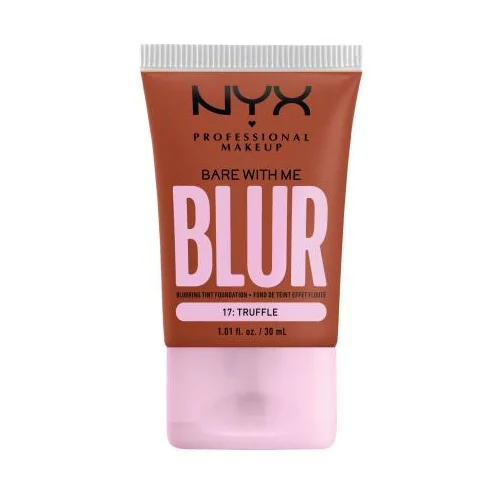 NYX Professional Makeup Bare With Me Blur Tint Foundation mat puder s srednjo prekrivnostjo 30 ml Odtenek 17 truffle
