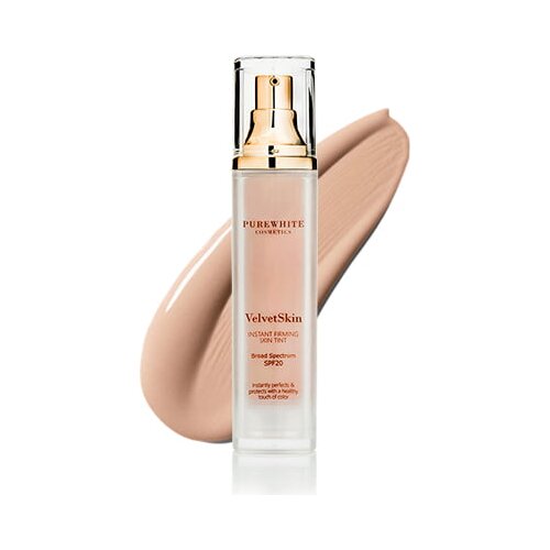 Pure White Cosmetics VelvetSkin Instant Firming Skin Tint SPF 20 - Medium Cene