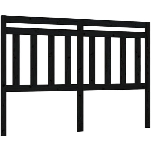 Maison Chic posteljno vzglavje - vzglavna omarica - nočna omarica črno 146x4x100 cm trdna borovina, (21706550) Cene