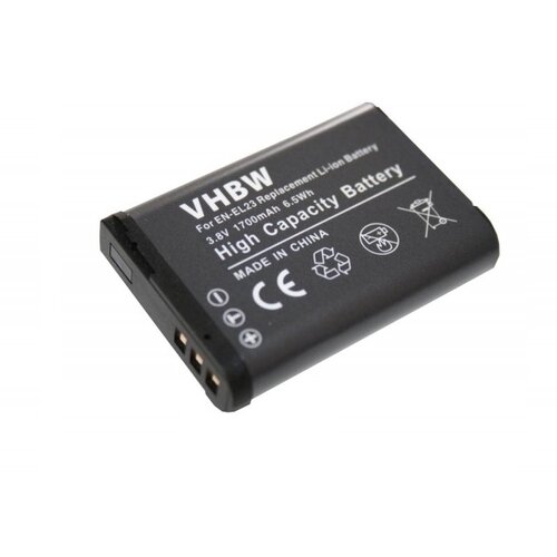 VHBW baterija EN-EL23 za nikon coolpix P600 / P80 / S10, 1700 mah kompatibilnost s originalnom baterijom Slike