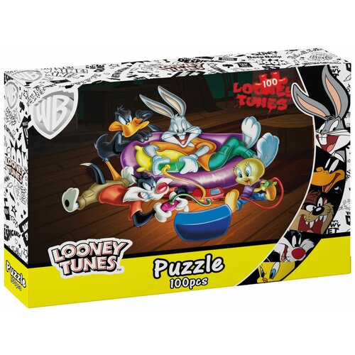 Warner Bros Puzzle - Looney Tunes Gaming night (LTC026517) - 100 delova Slike