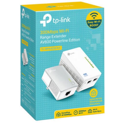 Tp-link Powerline adapter TL-WPA4220KIT Wi-Fi AV600 600Mbps 300Mbps HomePlug AV WPA4220-PA4010 300 Cene