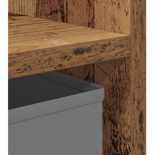  Noćni ormarić s ladicama 2 pcs Staro drvo 25,5 x 22 x 49,5 cm Slike